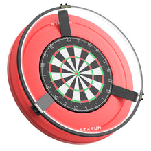 Load image into Gallery viewer, STASUN 360° Dartboard Light,White LED Darts Lighting,Dimmable Dart Board Surround Ring Lighting System, 24W 6500K Magnetic Darts Light and Accessories for The Whole Board