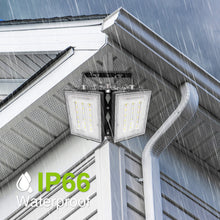 Load image into Gallery viewer, LED Flood Lights Outdoor, STASUN Max Series 100W 10000LM 6000K Dusk to Dawn Outdoor Lighting with Photocell, IP66 Waterproof, 2 Heads Adjustable Wide Outside Lighting for Parking Lot, Yard, Street, Stadium