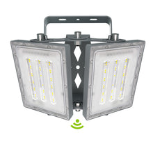 Load image into Gallery viewer, LED Flood Lights Outdoor, STASUN Max Series 100W 10000LM 6000K Dusk to Dawn Outdoor Lighting with Photocell, IP66 Waterproof, 2 Heads Adjustable Wide Outside Lighting for Parking Lot, Yard, Street, Stadium