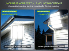 Load image into Gallery viewer, LED 400W Parking Lot Light, Outdoor Street Light, Optional Photocell 60,000LM, POLE MOUNT / WALL MOUNT, 2-Head Adjustable, 360° Rotation & 120° Tilt, Horizontal/Vertical Mount, IP66, 100–277V, ETL, Hardwired(副本)