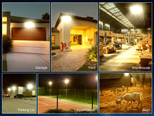 Load image into Gallery viewer, STASUN LED Flood Light Outdoor, 150W 15000lm 3000K Daylight White IP66 Waterproof, Commercial Parking Lot Light,3 Heads for Yard Street Stadium House Floodlight Bright Security Lights for Outdoor Area