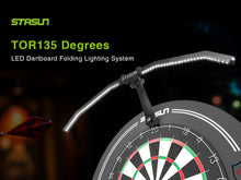 Load image into Gallery viewer, STASUN LED Dartboard Light, Foldable Dartboard Lighting System for the Entire Board, Professional Dart Accessories with Adjustable Angle and Brightness, No Side Glare