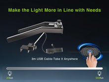 Load image into Gallery viewer, STASUN LED Dartboard Light, Foldable Dartboard Lighting System for The Entire Board, Professional Dart Accessories with Adjustable Angle and Brightness, No Side Glare