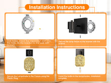 Load image into Gallery viewer, CHICLUX Boho Rattan Plug in Wall Sconces, Farmhouse Wall Lamps Set of Two,Boho Rattan Sconces Wall Lighting Rustic with 330°Adjustable Lampshade Suitable for Living Room, Hallway(Bulbs Not Included)