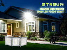 Load image into Gallery viewer, STASUN 2 Pack 150W LED Flood Lights, Mini Series Outdoor Floodlight, 15000LM 6000K Daylight White IP66 Waterproof 3 Adjustable Heads