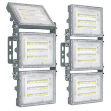 Load image into Gallery viewer, STASUN 2 Pack 150W LED Flood Lights, Mini Series Outdoor Floodlight, 15000LM 6000K Daylight White IP66 Waterproof 3 Adjustable Heads