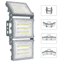 Load image into Gallery viewer, STASUN 2 Pack 150W LED Flood Lights, Mini Series Outdoor Floodlight, 15000LM 6000K Daylight White IP66 Waterproof 3 Adjustable Heads