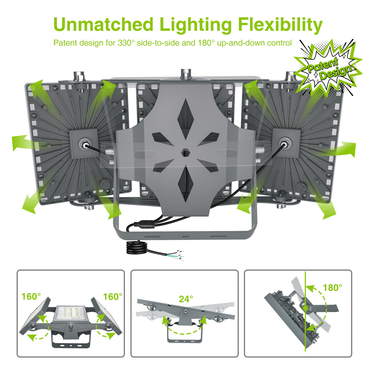 LED Barn Lights Outdoor - Dusk To Dawn Outdoor Lighting With Photocell, 150W 150