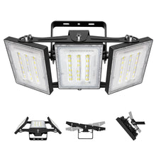 Load image into Gallery viewer, LED Flood Light Outdoor, STASUN 150W 15000lm 6000K Daylight White IP66 Waterproof, Stadium Lighting Commercial Parking Lot Light, Black

