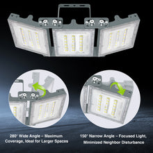 Load image into Gallery viewer, STASUN 2 Pack 150W LED Flood Lights, Mini Series Outdoor Floodlight, 15000LM 6000K Daylight White IP66 Waterproof 3 Adjustable Heads