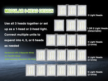 Load image into Gallery viewer, STASUN 2 Pack 150W LED Flood Lights, Mini Series Outdoor Floodlight, 15000LM 6000K Daylight White IP66 Waterproof 3 Adjustable Heads