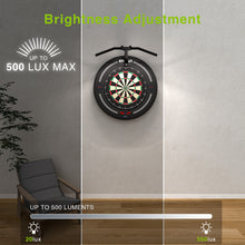Load image into Gallery viewer, STASUN LED Dartboard Light, Foldable Dartboard Lighting System for The Entire Board, Professional Dart Accessories with Adjustable Angle and Brightness, No Side Glare