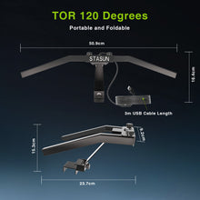 Load image into Gallery viewer, STASUN LED Dartboard Light, Foldable Dartboard Lighting System for The Entire Board, Professional Dart Accessories with Adjustable Angle and Brightness, No Side Glare