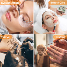 Load image into Gallery viewer, CHICLUX Lash Light for Eyelash Tech, 28 Inch Foldable Floor Lash Lamp for Eyelash Extensions, Dimmable LED Half Moon Lash Light with Phone Holder and Wheeled Base, Esthetician Light for Eyelash, Tattoo