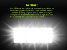 Load image into Gallery viewer, LED Flood Lights Outdoor, STASUN Max Series 300W 30000LM 6000K Dusk to Dawn Outdoor Lighting with Photocell, IP66 Waterproof, 3 Heads Adjustable Wide Outside Lighting for Parking Lot, Yard, Street, Stadium