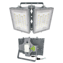 Load image into Gallery viewer, LED Flood Lights Outdoor, STASUN Max Series 200W 20000LM 6000K Dusk to Dawn Outdoor Lighting with Photocell, IP66 Waterproof, 2 Heads Adjustable Wide Outside Lighting for Parking Lot, Yard, Street, Stadium