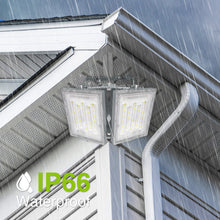 Load image into Gallery viewer, LED Flood Lights Outdoor, STASUN Max Series 200W 20000LM 6000K Dusk to Dawn Outdoor Lighting with Photocell, IP66 Waterproof, 2 Heads Adjustable Wide Outside Lighting for Parking Lot, Yard, Street, Stadium