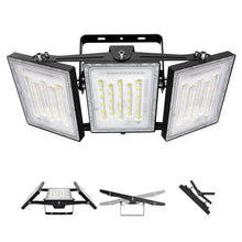 Load image into Gallery viewer, LED Flood Light Outdoor, STASUN 300W 30000lm 6000K Daylight White IP66 Waterproof, Stadium Lighting Commercial Parking Lot Light, Black
