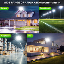 Load image into Gallery viewer, LED Flood Light Outdoor, STASUN Max Series 300W 30000lm 6000K Daylight White IP66 Waterproof, Stadium Lighting Commercial Parking Lot Light, Gray