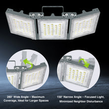 Load image into Gallery viewer, STASUN 2 Pack 300W LED Flood Lights, Mini Series Outdoor Floodlight, 30000LM 6000K Daylight White, IP66 Waterproof, 3 Adjustable Heads