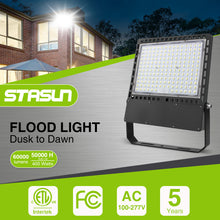 Load image into Gallery viewer, STASUN Ultra Series 400W 60000LM Dusk to Dawn LED Stadium Flood Lights - Photocell, Professional Grade Security Lights - High-Intensity, Energy-Efficient, 5000K for Yard, Sports, Street