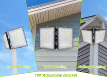 Load image into Gallery viewer, STASUN Max Series 400W Flood Lights Outdoor, 40000lm Bright LED Work Light with Plug, 6000K Daylight White LED Flood Light Outdoor, IP66 Waterproof Security Lights Yard Lights for Yard Garage Stadium