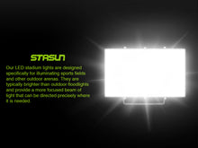 Load image into Gallery viewer, STASUN Max Series 400W Flood Lights Outdoor, 40000lm Bright LED Work Light with Plug, 6000K Daylight White LED Flood Light Outdoor, IP66 Waterproof Security Lights Yard Lights for Yard Garage Stadium