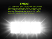 Load image into Gallery viewer, LED Flood Lights Outdoor, STASUN Max Series 480W 48000LM 6000K Dusk to Dawn Outdoor Lighting with Photocell, IP66 Waterproof, 3 Heads Adjustable Wide Outside Lighting for Parking Lot, Yard, Street, Stadium
