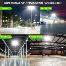 Load image into Gallery viewer, LED Flood Light Outdoor, STASUN Max Series 480W 48000lm 6000K Daylight White IP66 Waterproof, Stadium Lighting Commercial Parking Lot Light, Black