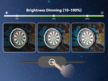 Load image into Gallery viewer, STASUN 360° Dartboard Light,White LED Darts Lighting,Dimmable Dart Board Surround Ring Lighting System,12W 6500K Magnetic Darts Light and Accessories for The Whole Board
