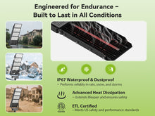 Load image into Gallery viewer, STASUN 800W 1000W 1200W LED Stadium Lights Outdoor – Ultra Series High Power, ETL Certified, 150LM/W, 5000K Daylight, 100-277V, IP67 Waterproof Flood Lights