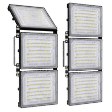 Load image into Gallery viewer, STASUN 2 Pack 480W LED Flood Lights, Mini Series Exterior Floodlights, 48000LM 6000K Daylight White IP66 Waterproof 3 Adjustable Panels
