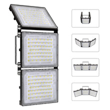 Load image into Gallery viewer, STASUN 2 Pack 480W LED Flood Lights, Mini Series Exterior Floodlights, 48000LM 6000K Daylight White IP66 Waterproof 3 Adjustable Panels