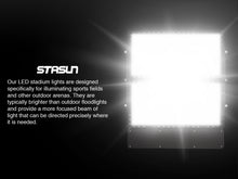 Load image into Gallery viewer, STASUN Ultra Series 600W 90000LM Dusk to Dawn LED Stadium Flood Lights - Photocell, Professional Grade Security Lights, Energy-Efficient, 5000K for Yard, Stadium, Courts, Commercial, Parking Lot