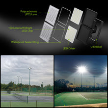 Load image into Gallery viewer, STASUN Max Series 600W Flood Lights Outdoor, 60000lm Bright LED Work Light, 6000K Daylight White LED Flood Light Outdoor, IP66 Waterproof Security Lights Yard Lights for Yard Garage Stadium