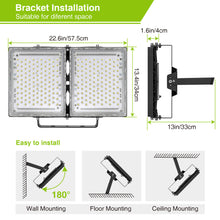 Load image into Gallery viewer, STASUN Max Series 600W Flood Lights Outdoor, 60000lm Bright LED Work Light, 6000K Daylight White LED Flood Light Outdoor, IP66 Waterproof Security Lights Yard Lights for Yard Garage Stadium