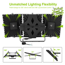 Load image into Gallery viewer, LED Flood Light Outdoor, STASUN Max Series 600W 60000lm 6000K Daylight White IP66 Waterproof, Stadium Lighting Commercial Parking Lot Light, Black