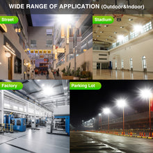Load image into Gallery viewer, LED Flood Light Outdoor, STASUN Max Series 600W 60000lm 6000K Daylight White IP66 Waterproof, Stadium Lighting Commercial Parking Lot Light, Gray