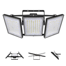 Load image into Gallery viewer, LED Flood Light Outdoor, STASUN Max Series 600W 60000lm 6000K Daylight White IP66 Waterproof, Stadium Lighting Commercial Parking Lot Light, Black