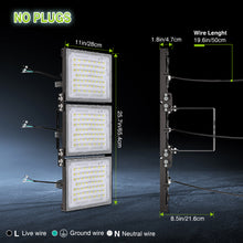 Load image into Gallery viewer, STASUN 2 Pack 480W LED Flood Lights, Mini Series Exterior Floodlights, 48000LM 6000K Daylight White IP66 Waterproof 3 Adjustable Panels