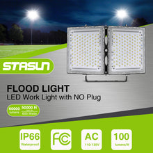 Load image into Gallery viewer, STASUN Max Series 600W Flood Lights Outdoor, 60000lm Bright LED Work Light, 6000K Daylight White LED Flood Light Outdoor, IP66 Waterproof Security Lights Yard Lights for Yard Garage Stadium