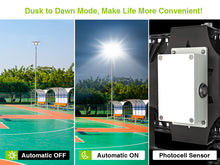 Load image into Gallery viewer, LED Flood Lights Outdoor, STASUN Max Series 750W 75000LM 6000K Dusk to Dawn Outdoor Lighting with Photocell, IP66 Waterproof, 3 Heads Adjustable Wide Outside Lighting for Parking Lot, Yard, Street, Stadium