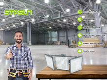 Load image into Gallery viewer, LED Flood Light Outdoor, STASUN Max Series 750W 75000lm 6000K Daylight White IP66 Waterproof, Stadium Lighting Commercial Parking Lot Light, Gray