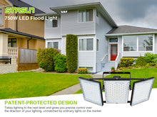 Load image into Gallery viewer, LED Flood Light Outdoor, STASUN Max Series 750W 75000lm 6000K Daylight White IP66 Waterproof, Stadium Lighting Commercial Parking Lot Light, Black