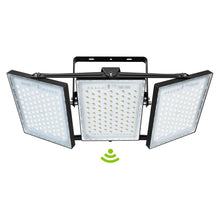 Load image into Gallery viewer, LED Flood Lights Outdoor, STASUN Max Series 750W 75000LM 6000K Dusk to Dawn Outdoor Lighting with Photocell, IP66 Waterproof, 3 Heads Adjustable Wide Outside Lighting for Parking Lot, Yard, Street, Stadium
