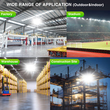 Load image into Gallery viewer, LED Flood Light Outdoor, STASUN Max Series 750W 75000lm 6000K Daylight White IP66 Waterproof, Stadium Lighting Commercial Parking Lot Light, Gray