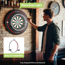 Load image into Gallery viewer, STASUN 360° Dartboard Light,White LED Darts Lighting,Dimmable Dart Board Surround Ring Lighting System,12W 6500K Magnetic Darts Light and Accessories for The Whole Board