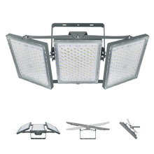 Load image into Gallery viewer, LED Flood Light Outdoor, STASUN Max Series 900W 90000lm 6000K Daylight White IP66 Waterproof, Stadium Lighting Commercial Parking Lot Light, Gray