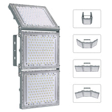 Load image into Gallery viewer, STASUN 900W LED Flood Light, Mini Series Stadium Lighting, 90000LM 6000K Daylight White, IP66 Waterproof, 3 Adjustable Panels