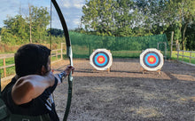 Load image into Gallery viewer, Black Hunter Takedown Recurve Bow, Left Hand Bow GLURAK 60" Wooden Archery Bow Hunting Bow for Outdoor Training Practice, 25-60lb